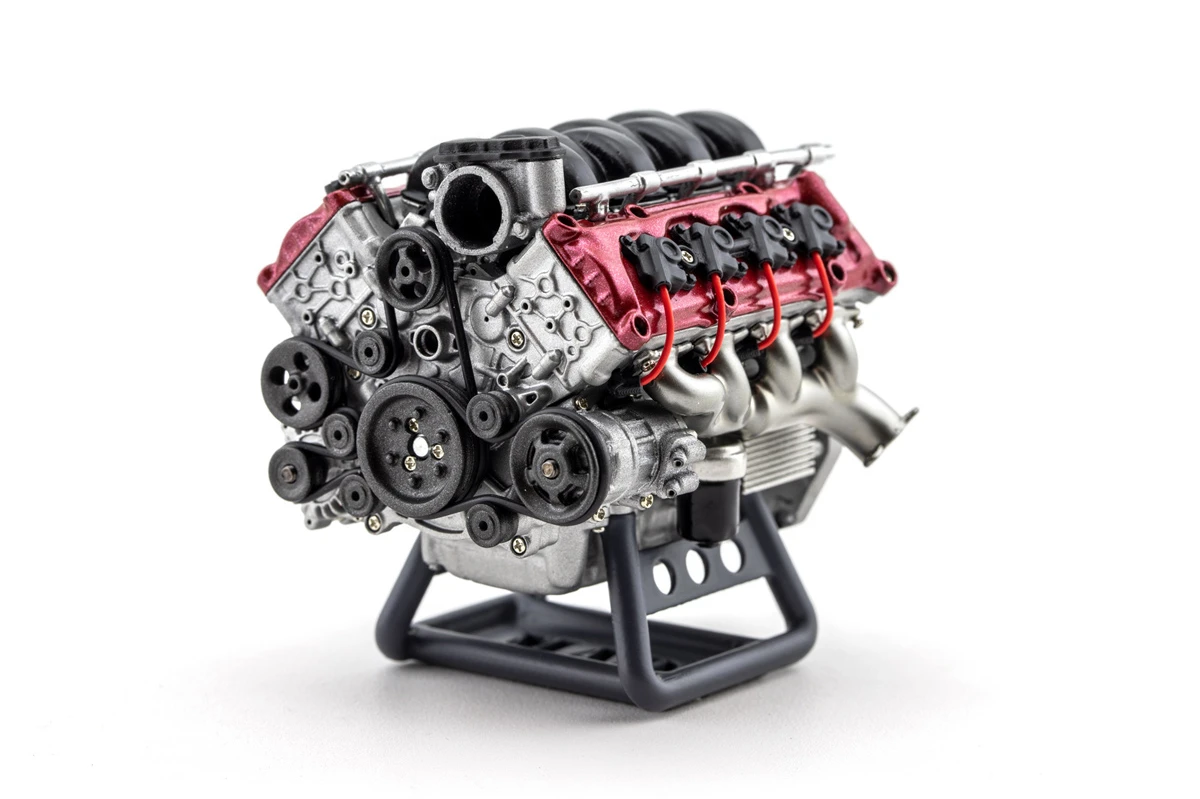 模型　エンジン エンジンを組み立てよう！】完成後はモーターでリアルに動く！DOHC4