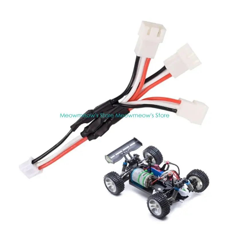 W91A درجة حرارة عالية من السيليكون 24AWG كابلات 3Pin لمحول البطارية 18650