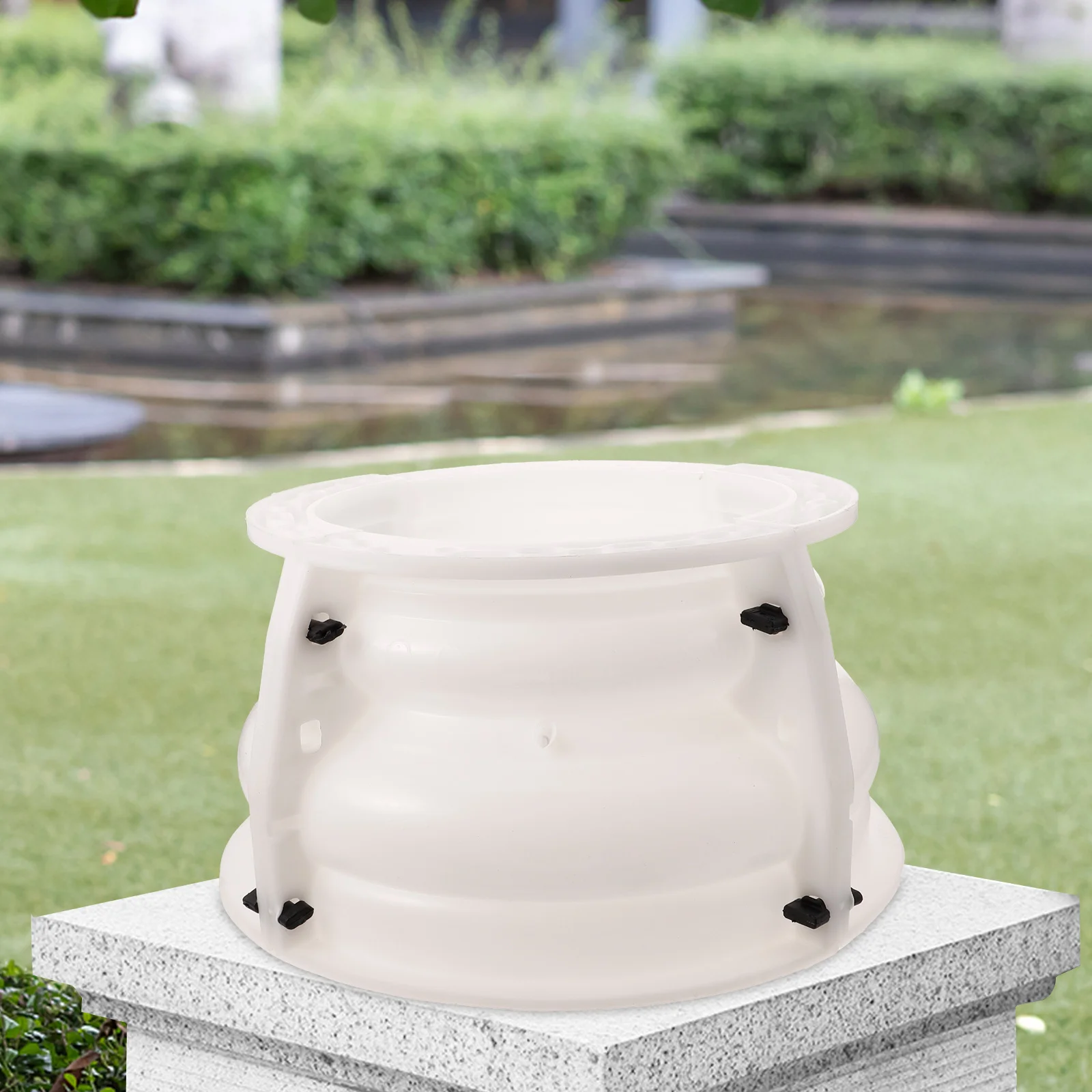 

Roman Column Base Mold 30 Round Concrete Plastic Form for Door Cement Pillar Capital Mold