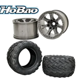 OFNA/HOBAO RACING 94101 94102 1/7 Monster Truck Tire MT Plus II Tire Wheel W/Foam Inner 2Pcs 20mm Wheel Hex hubs rc parts