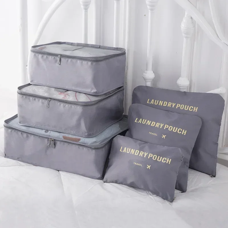 Travel Clothing Storage Bag Travel Supplies Set Underwear Bag Sorting Six Piece Set Storage Bag