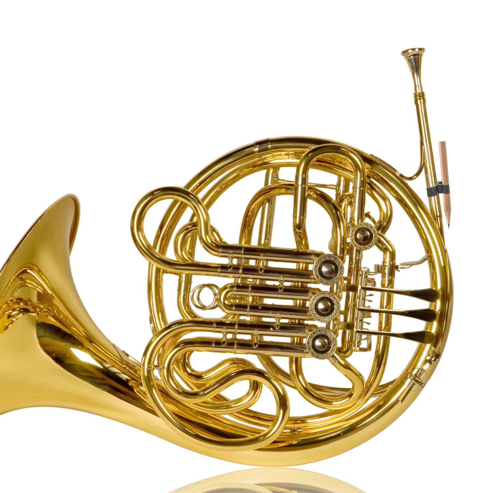 

ABS Trumpet Pen Clips Horn Pen Clips Holder French Horn Pencil Clip Multipurpose Pen Clips Pen Clips Holders Black