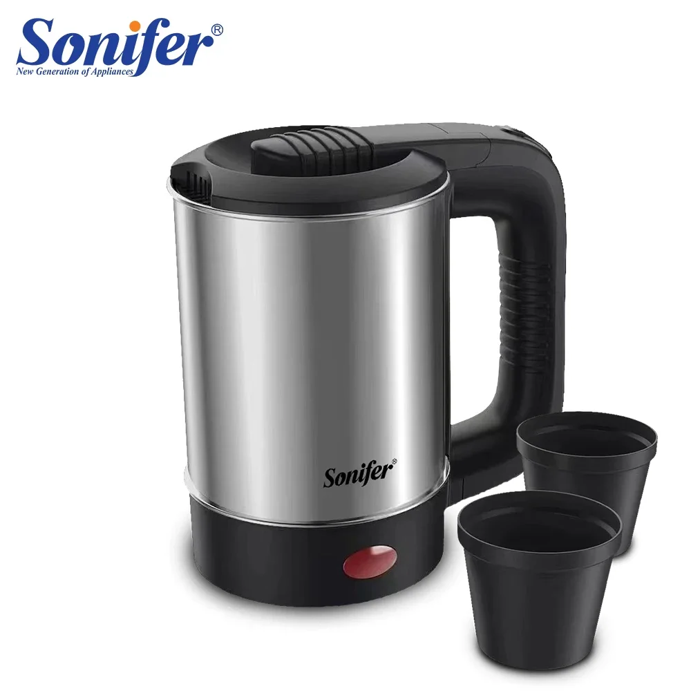 0.5L Mini  Kettle Tea Coffee Stainless Steel 600W Portable Travel Water Boiler Pot  Hotel Family Trip