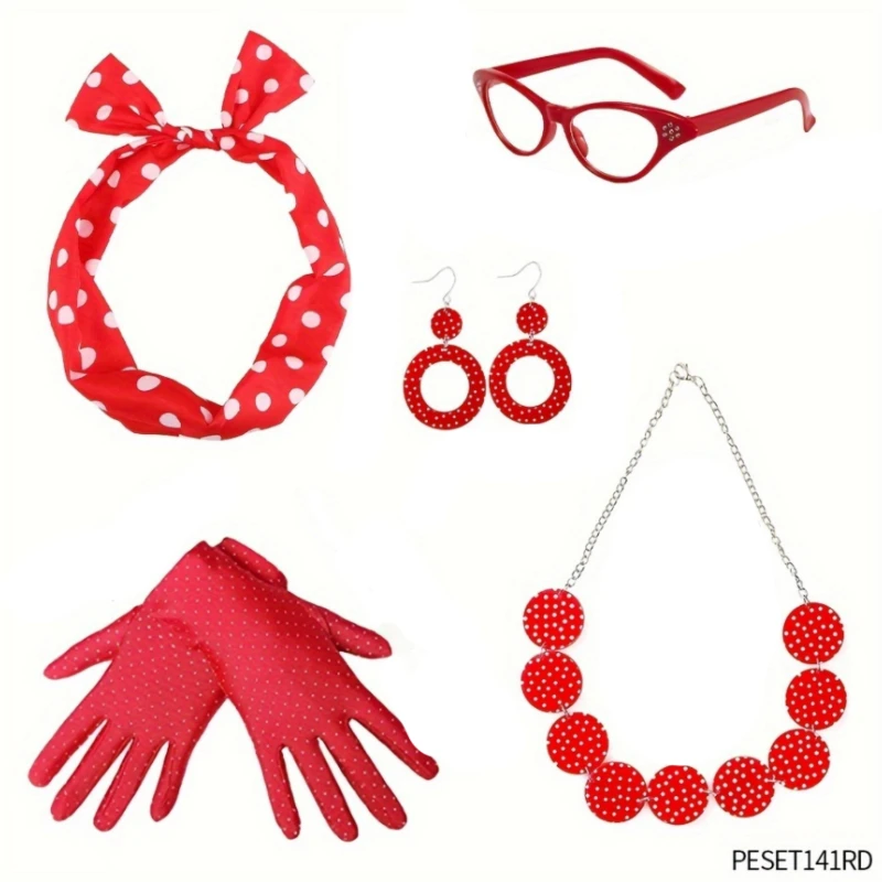 

1950s Themed Costumes and Dress-up Are Suitable for Carnivals, Halloween, Parties, and 1950s Themed Cosplay