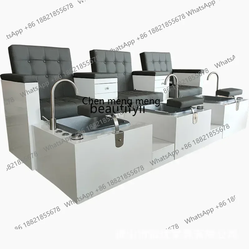 cc182l Manicure Sofa for Three People Foot Massage Automatic Electric Multifunctional Beauty Salon Pedicure Chair
