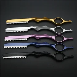 Sharp Barber Razor Blades Hair Razor Face Shaver Cut Hair Cutting Fine Thinning Trimming Alloy Shaving Knife Hairdresser Suppies