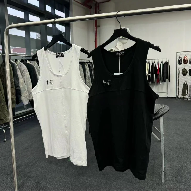 Новая винтажная лоскутная футболка без рукавов с логотипом Thug Club Basic Silver Metal, мужская и женская свободная повседневная спортивная жилетка высокого качества