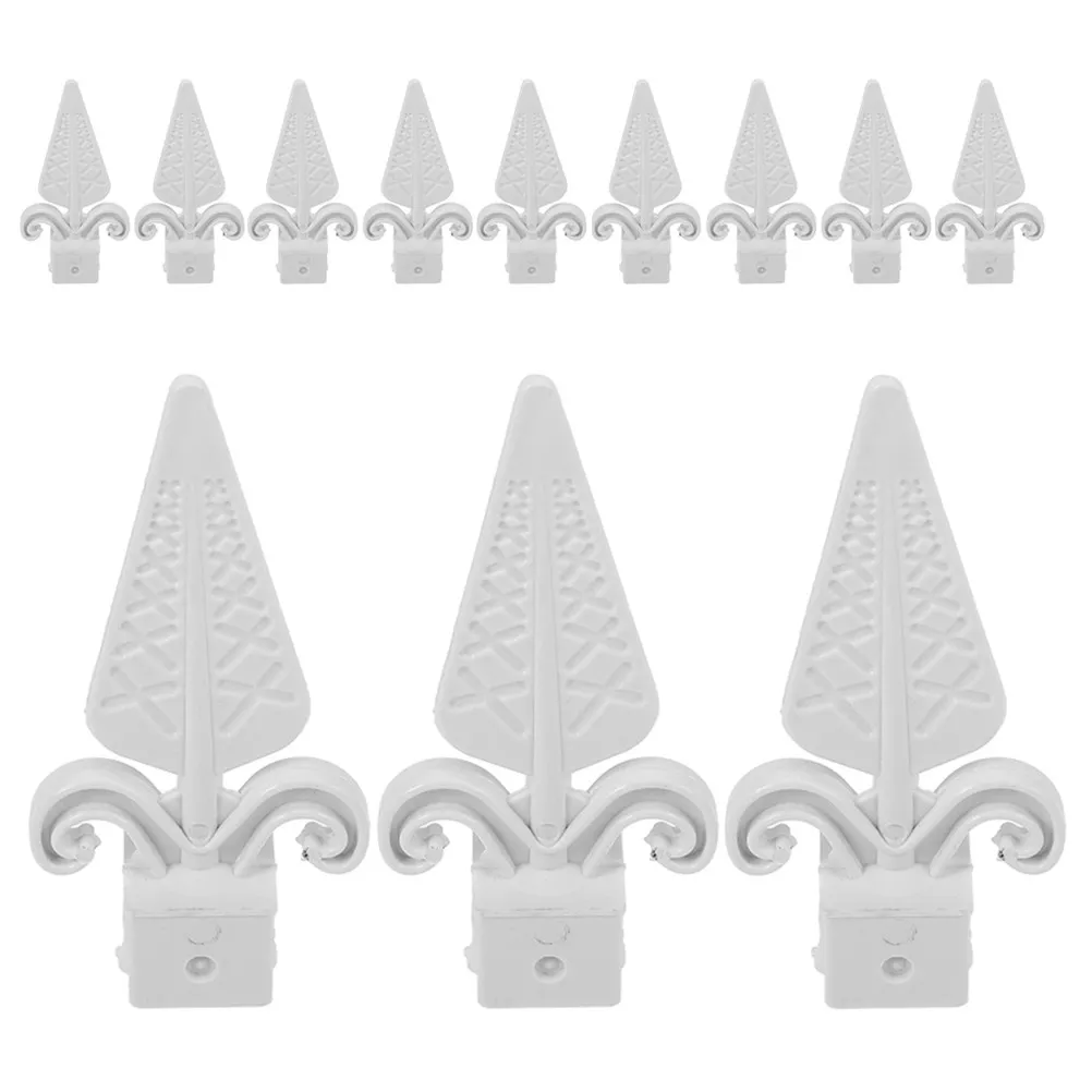 20Pcs Fence Toppers Plastic Post Finials Yard Security Garden Decoration Plastic Border Gate Finials Outdoor Fence