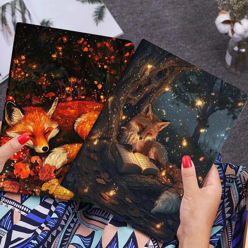 

Fox Cartoon Popular Shining Gift For Xiaomi Mi Pad Mini 4 5 6 7 SE Pro Plus Redmi Pad 2 SE 2025 8.8 11 Foldable Tablet Case