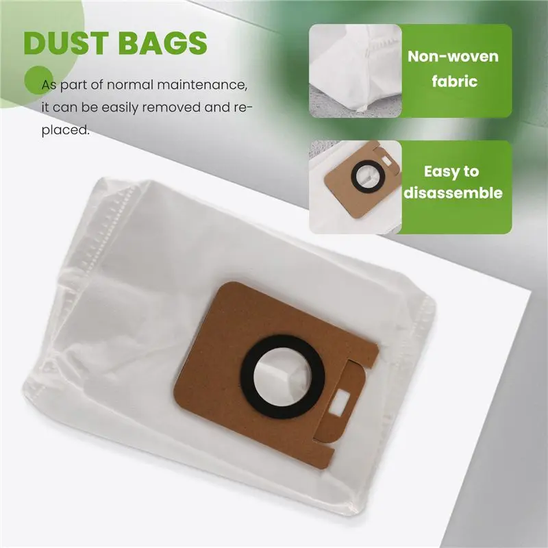 B69C 10Pcs Dust Bags For Dreame Bot Z10 Pro Vacuum Cleaner Spare Parts Accessories
