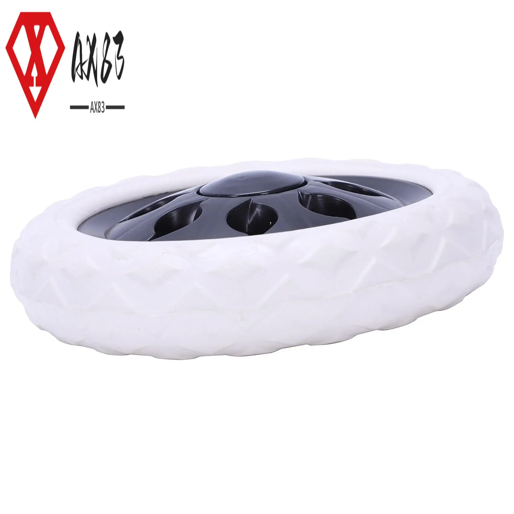 

AX83-6 шт. Тележка с дизайном Hot Wheel для багажа Travelers Cartwheels 15,8 х 3,4 см - черный и белый