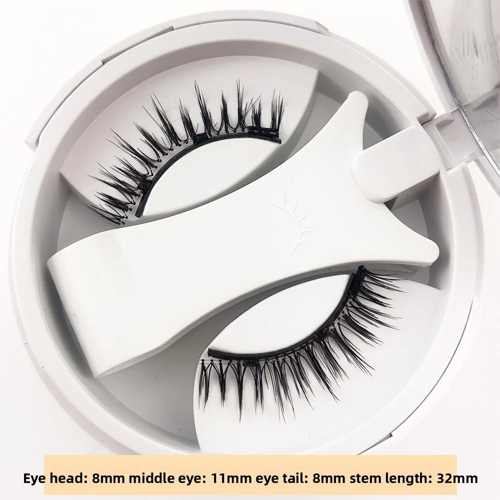 Cils magnétiques à plusieurs reprises avec applicateur faux cils magnétiques naturels faciles à utiliser aucune colle requise