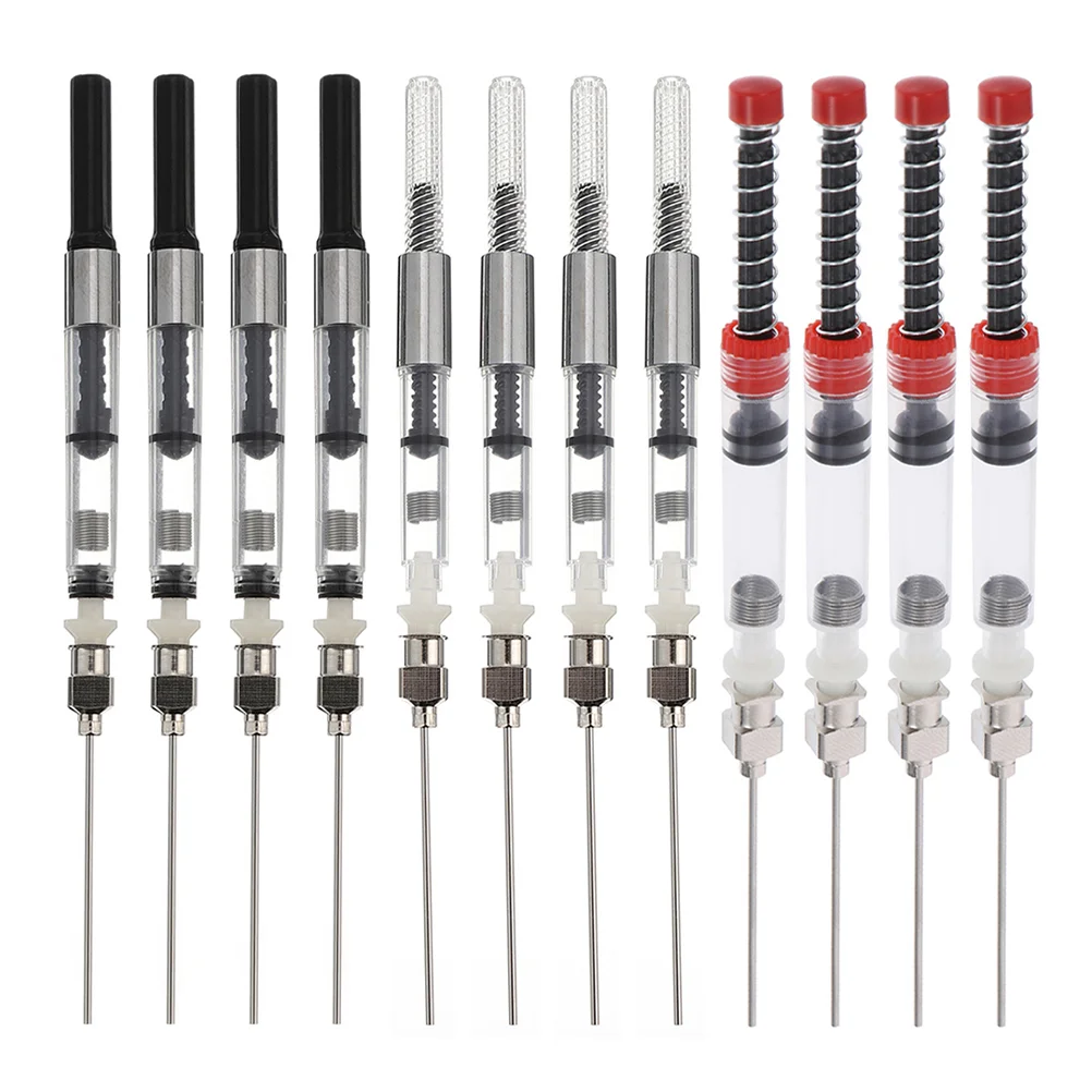 

12 Pack Ink Absorber Stainless Bring Much Convenience To You. Steel Plastic Filler Syringe Easy Use for Artists Students