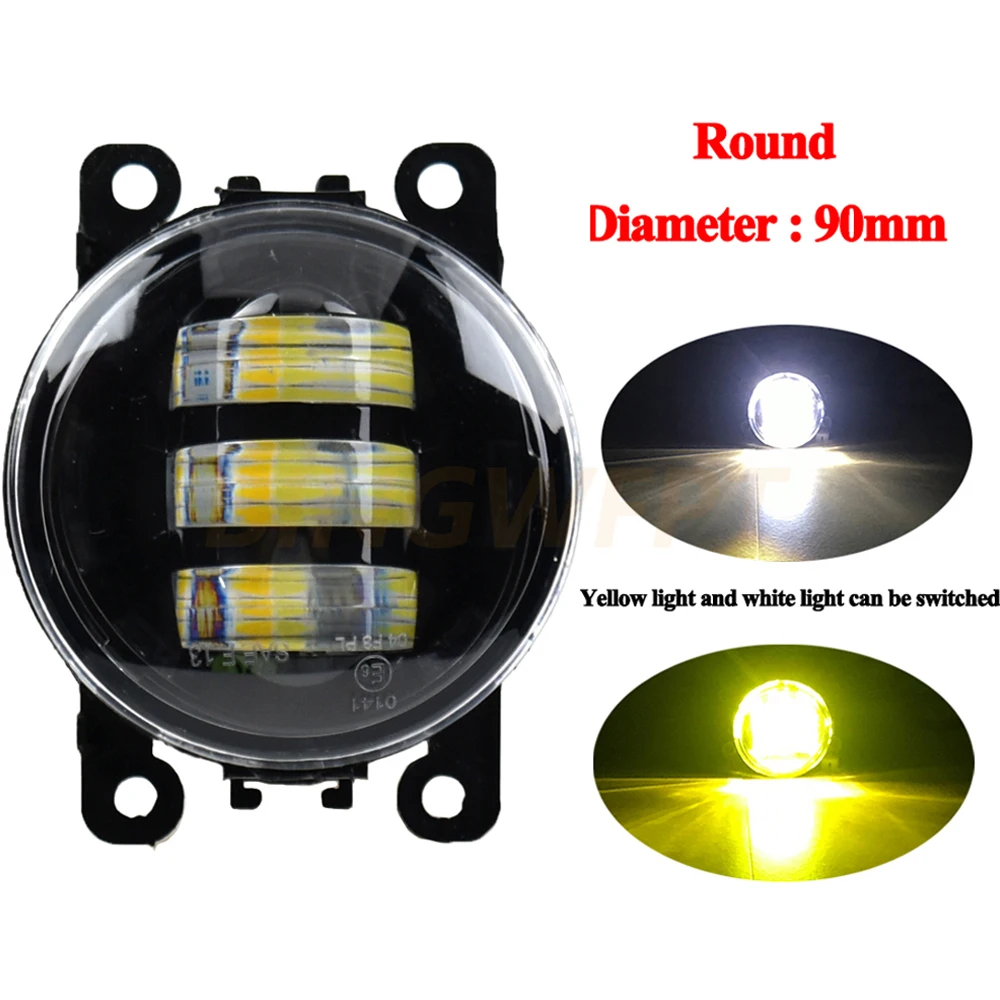 For Ford Focus ST 2012 2013 2014 2015 Super Bright Fog Lamp Assembly LED Fog Lamps Daytime Running Foglights H11 12V Fog Light