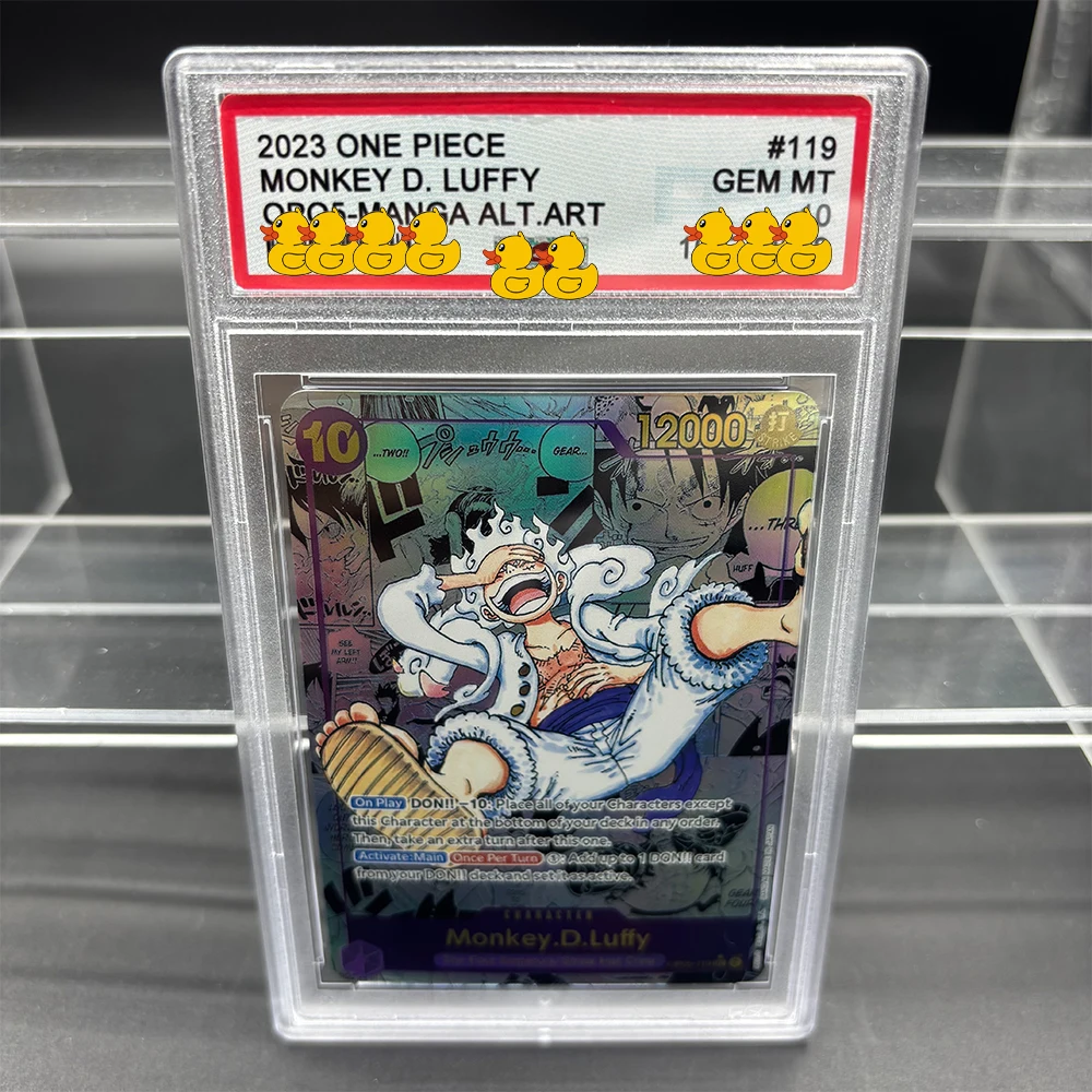 Tarjeta de clasificación OPCG DIY, tarjeta de colección 2023 ONE MONKEY D. LUFFY OPO5-MANGA ALT.ART, copia de 10 puntos, tarjeta de clasificación, regalo de juego de Anime