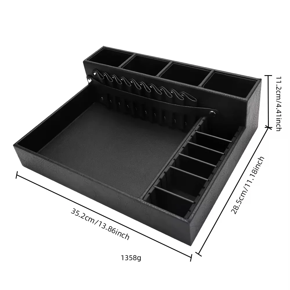 Salon Hairdressing Barbershop Scissors Stand Case Hairdresser Tools High-Capacity Barber Storage Box Organizer Comb Clips Holder