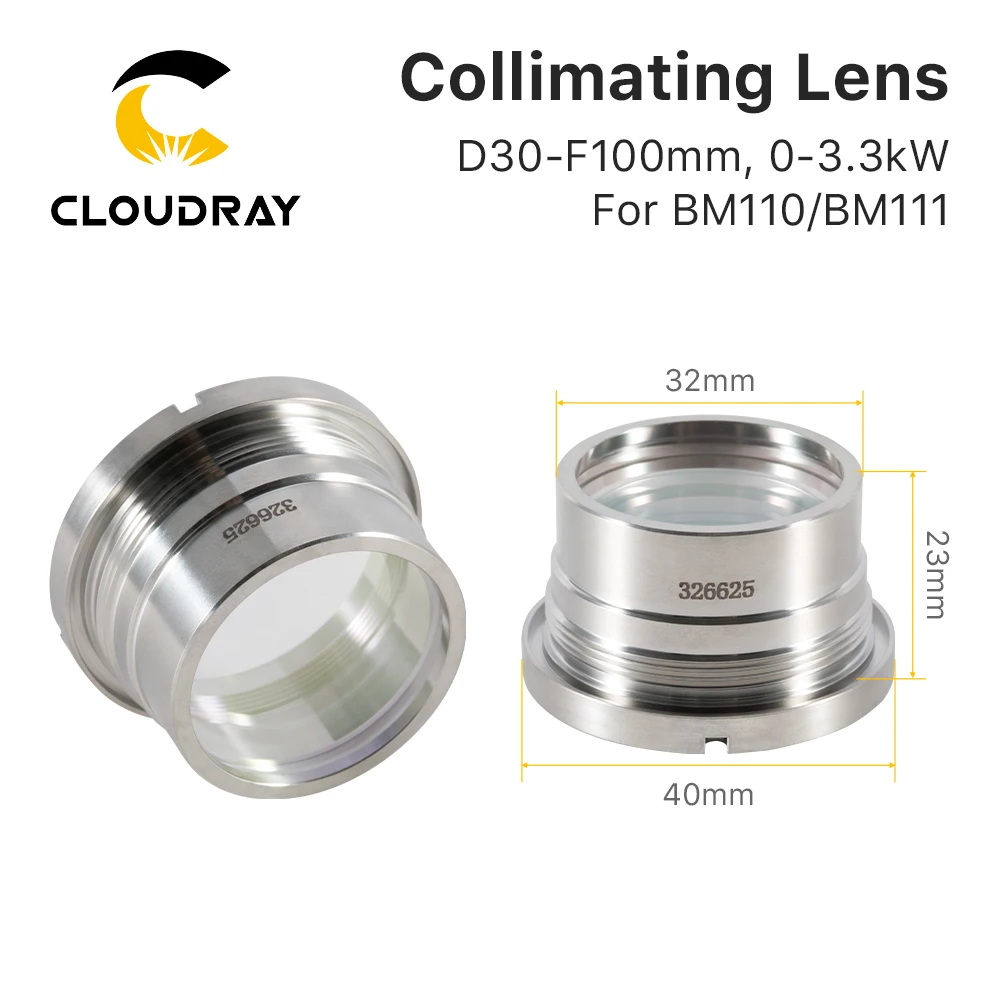 Cloudray  Original Raytools BM110/BM111/BT240S Collimating & Focusing Lens D30 with Lens Holder for Raytools Laser Cutting Head