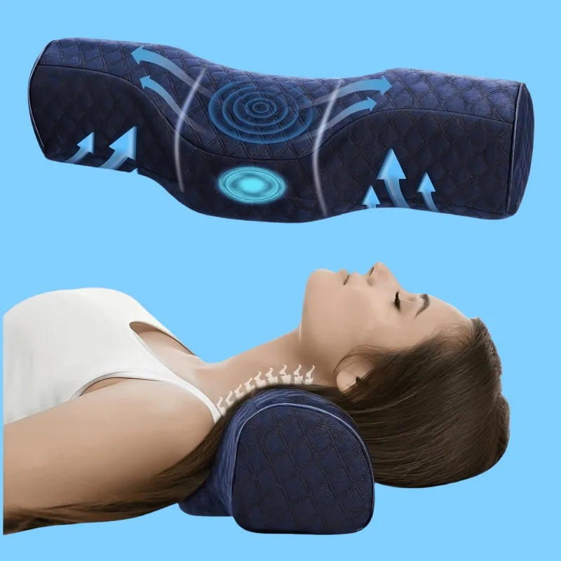 1-teiliges Schlafkissen, Nackenkissen aus Memory-Schwamm, Nackenstützkissen für das Bett, Nackentraktion und Unterstützung, ergonomisches Nackenkissen