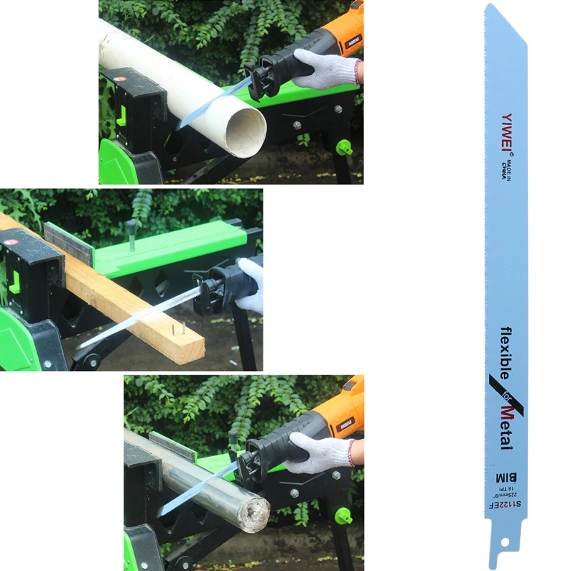 Bim s1122ef serras para cortar madeira e metal, 5 pcs, 227mm, 9 polegadas