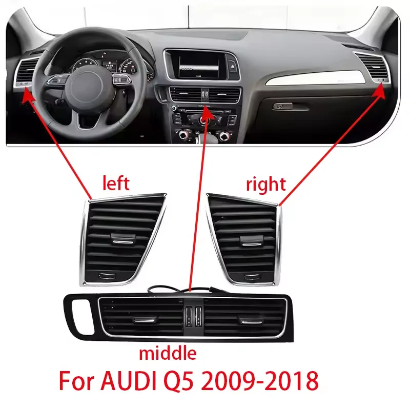 Car Front Air Conditioning Outlet Center Armrest Air Vent Assembly For Audi Q5 2009-2018