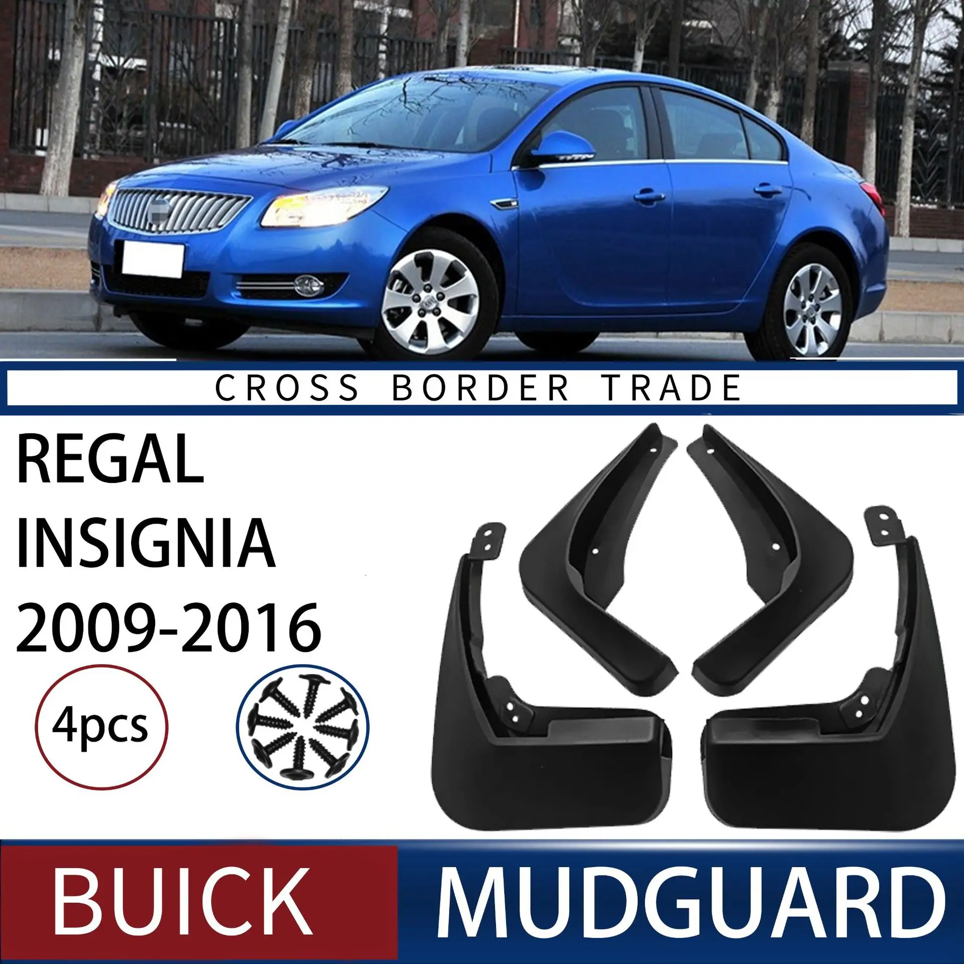 

FOR Buick Regal 2009-2016 VAUXHALL Insignia Flaps Splash Guards Mudguards Front Rear Styling Front Rear Car Accessories