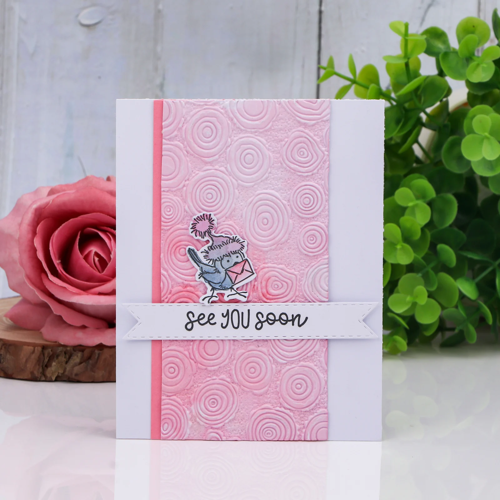 Log Slices 3D Embossing Folder for Card Making & Scrapbooking - Durable Plastic, Easy Embossing - Perfect 2025 Hot - Image 6