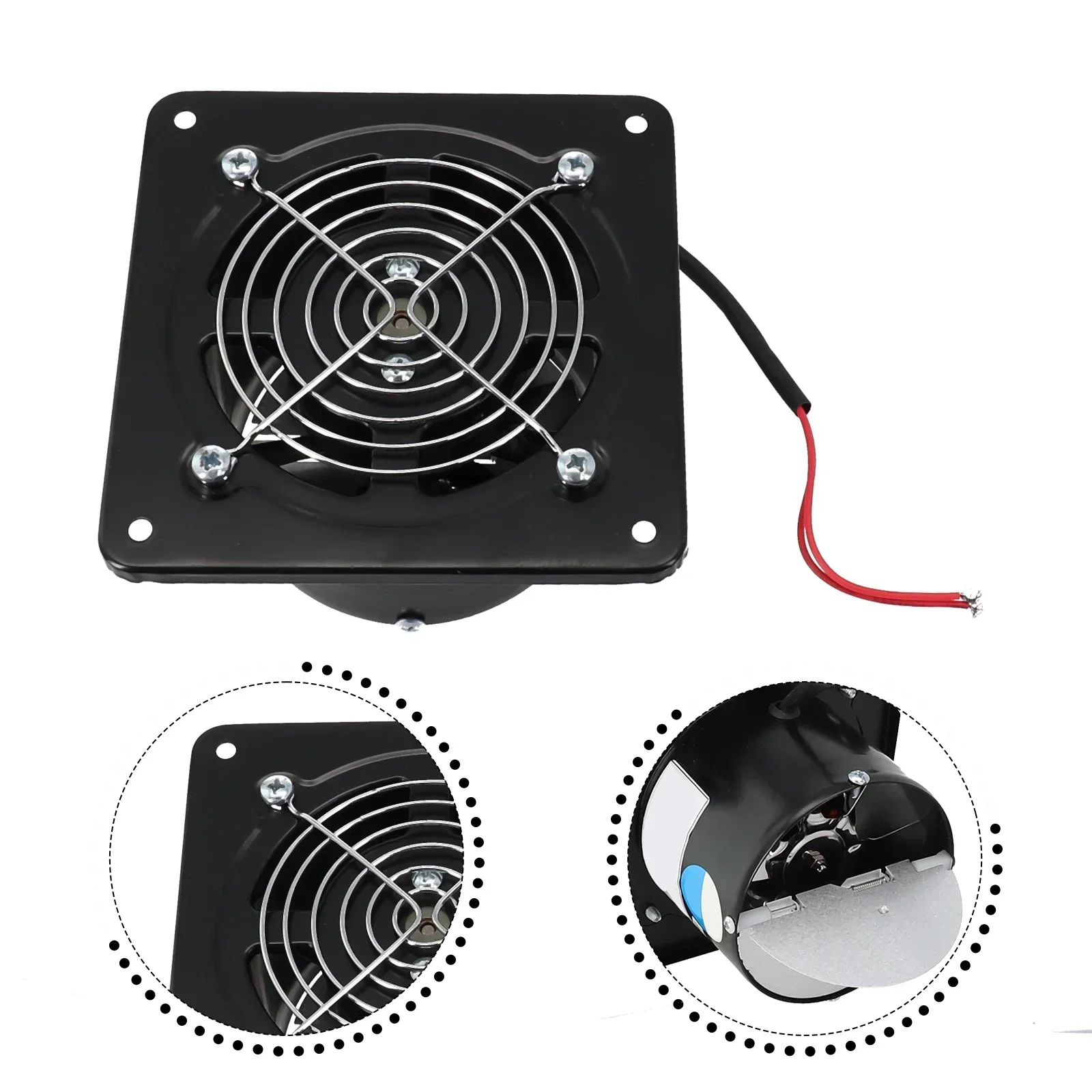 Air Blower Fan Exhaust Fan Black Copper Motor Easy To Install Garage Industrial Low Noise Ventilation Extractor