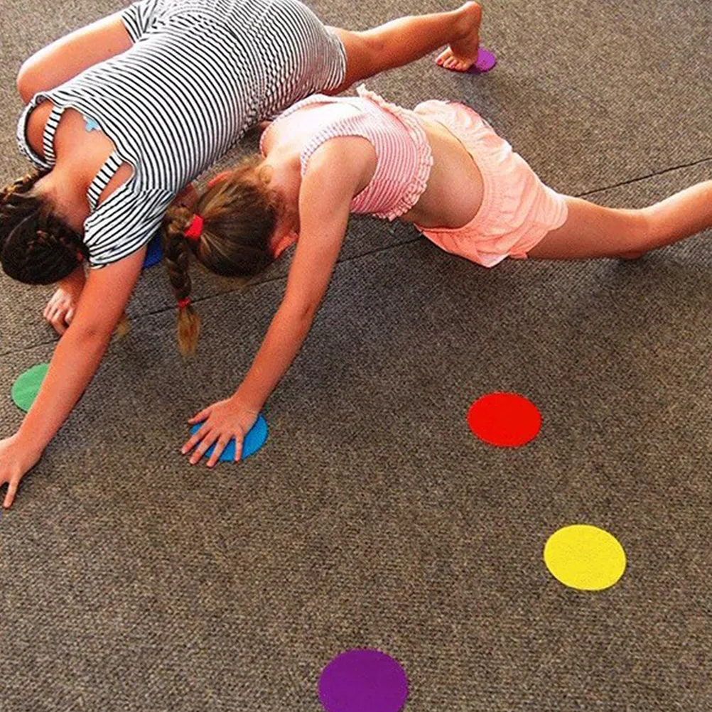 30Pcs Vibrant Round Carpet Markers Sticker Nylon Carpet Spots Marker for Classroom Organization Kids Learning