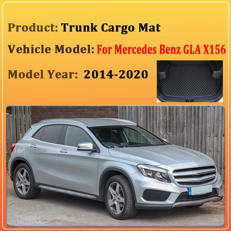 Trunk Mats For Mercedes Benz GLA X156 180 200 250 Accessories MK1 2017 2014-2020 Anti-dirty Waterproof Cushion Car Accessorios