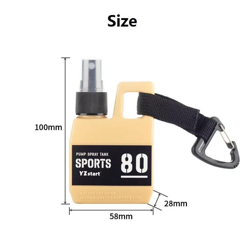 80ml outdoor portable camping pump perfume refillable spray bottle empty cosmetic containers atomizer bottle travel