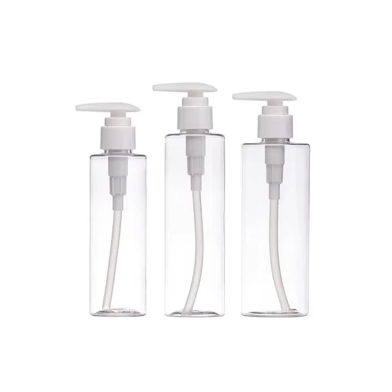 

20Pcs Shampoo Bottle 100ml 120ml 150ml 200ml 250ml White Lotion Pump PET Round Empty Cosmetic Container Refillable Bottles