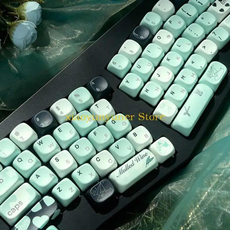 P9JB 131Keys PBT MOA Profile Keycaps Set Fantasy Summer Theme for GMK67 81 104
