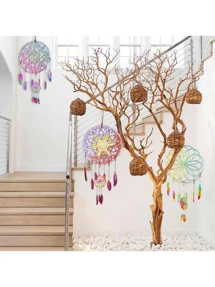 P9FE Dream Catcher Casting Set Resin Molds DIY Jewelry Crafts Wall Hanging Decor