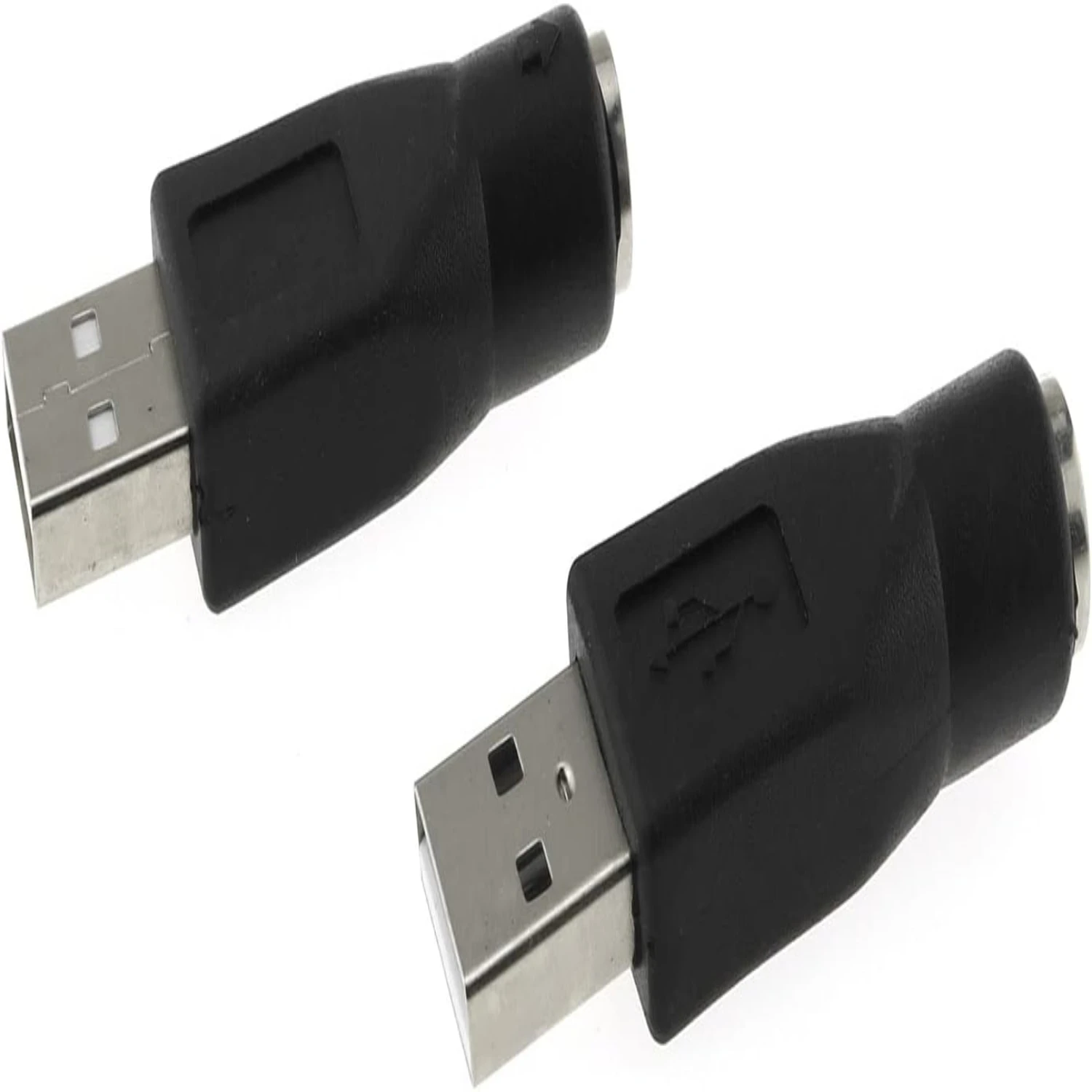 

Черный адаптер USB-PS2 2 шт. — высококачественный конвертер PS/2 «мама» на USB «папа» для подключения мыши и клавиатуры — простой и преобразователь