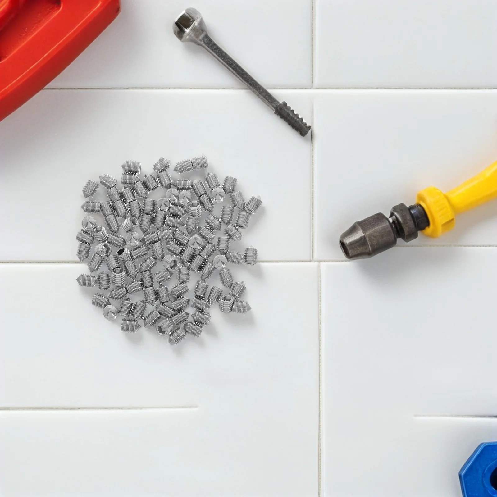 

100 шт. безопасное крепление для полотенец M6x8, набор винтов из нержавеющей стали для универсальных настенных типов, маленькие винты