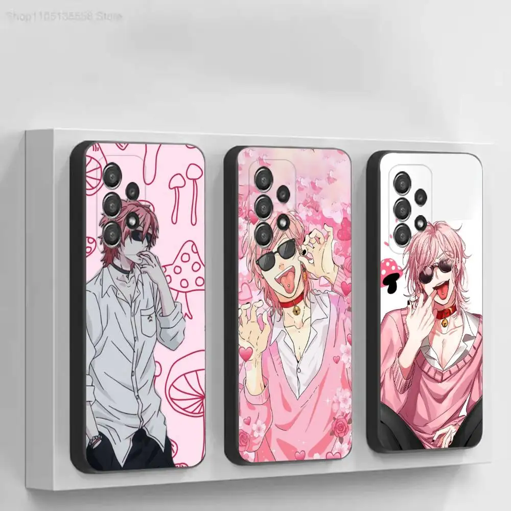 Manga Y-Yarichin Club Ayato Yuri Black Soft Protective Case For Samsung Galaxy S30, 25,24,23,22,21,20,10 Ultra Plus Lite FE