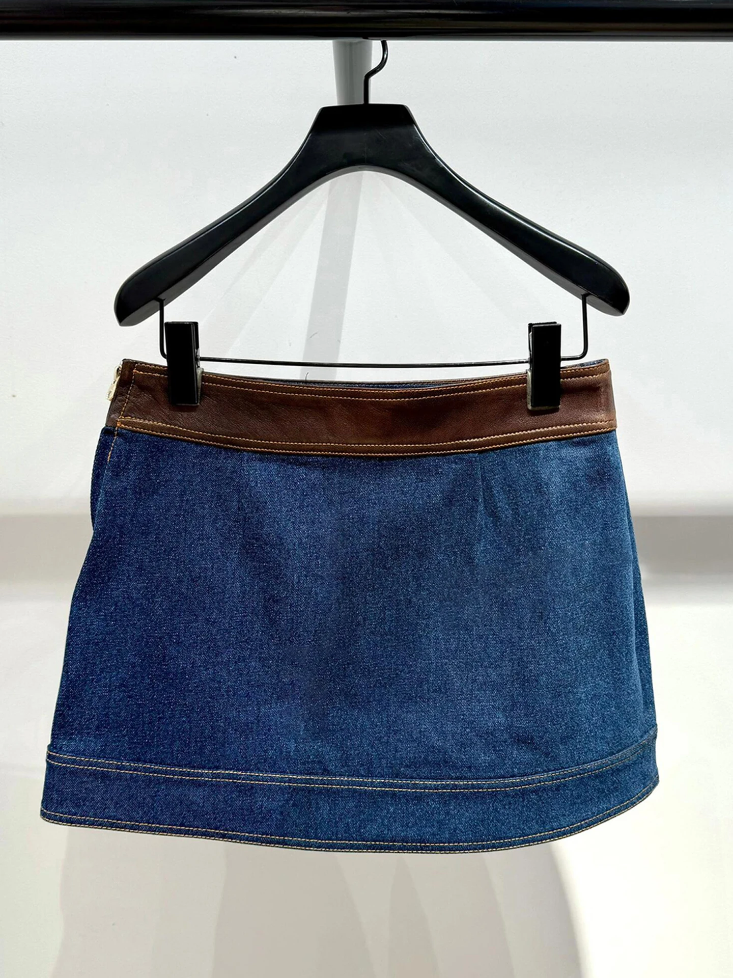 S Home Nan You High End Damen Faion Summer 2025, Small Fraance Sle Denim Weste, Top + Rock, Set aus Polyesterfaser, aber...
