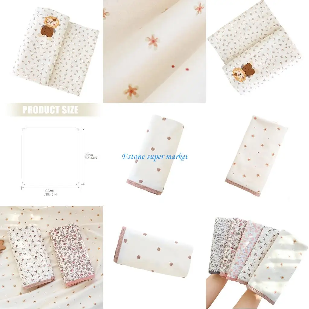 090B قماط قطن ناعم لحديثي الولادة تصميم آمن للالتفاف بطانية أطفال قابلة للتنفس لنوم الرضع