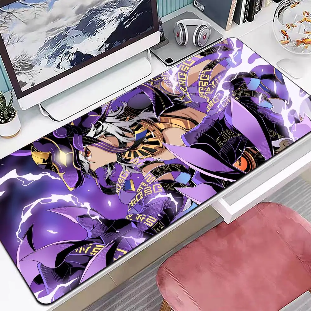 Gensin Cyno Mouse Pad Berbagai Ukuran Alas Meja Permainan Kantor Komputer Persegi Besar Alas Mouse Karet Anti Selip