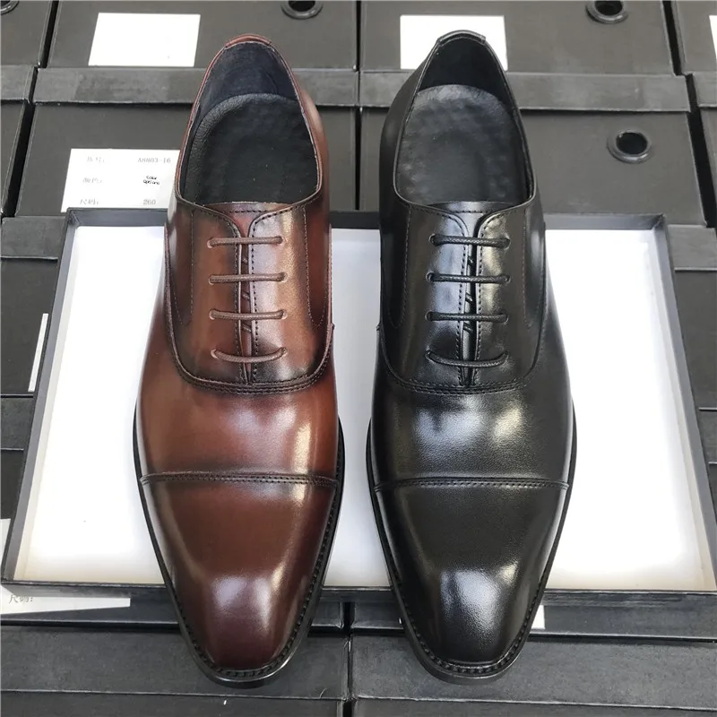 

Европейская футболка Bule Leather oes Мужская деловая дышащая футболка Work oes om Wedding oes Коровья кожа Ox oes