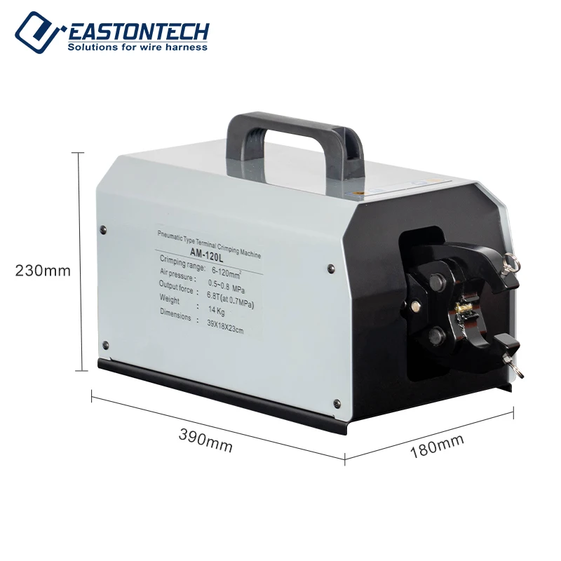 휴대용 6-120mm2 AM-120L 공압식 터미널 압착기 커넥터 프레스 도구
