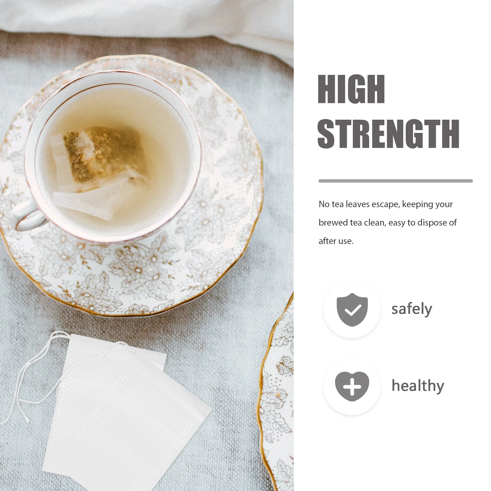 

400pcs Chinese Medicine Bags Non-Woven Drawstring Tea Filter Bags Disposable Herb Infuser For Diy Spices Decoction Brewing