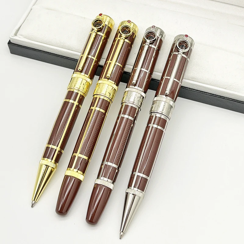 

LAN Sir Arthur Conan Doyle Brown Color MB Roller/Ballpoint Pen With Magnifying Gass Round Design Writer Edition B-Quality