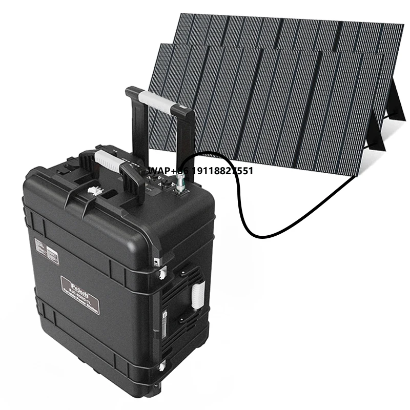 

Portable LiFePO4 solar generator 5000W 6000W power station with solar panels for outdoor camping and emergency backup
