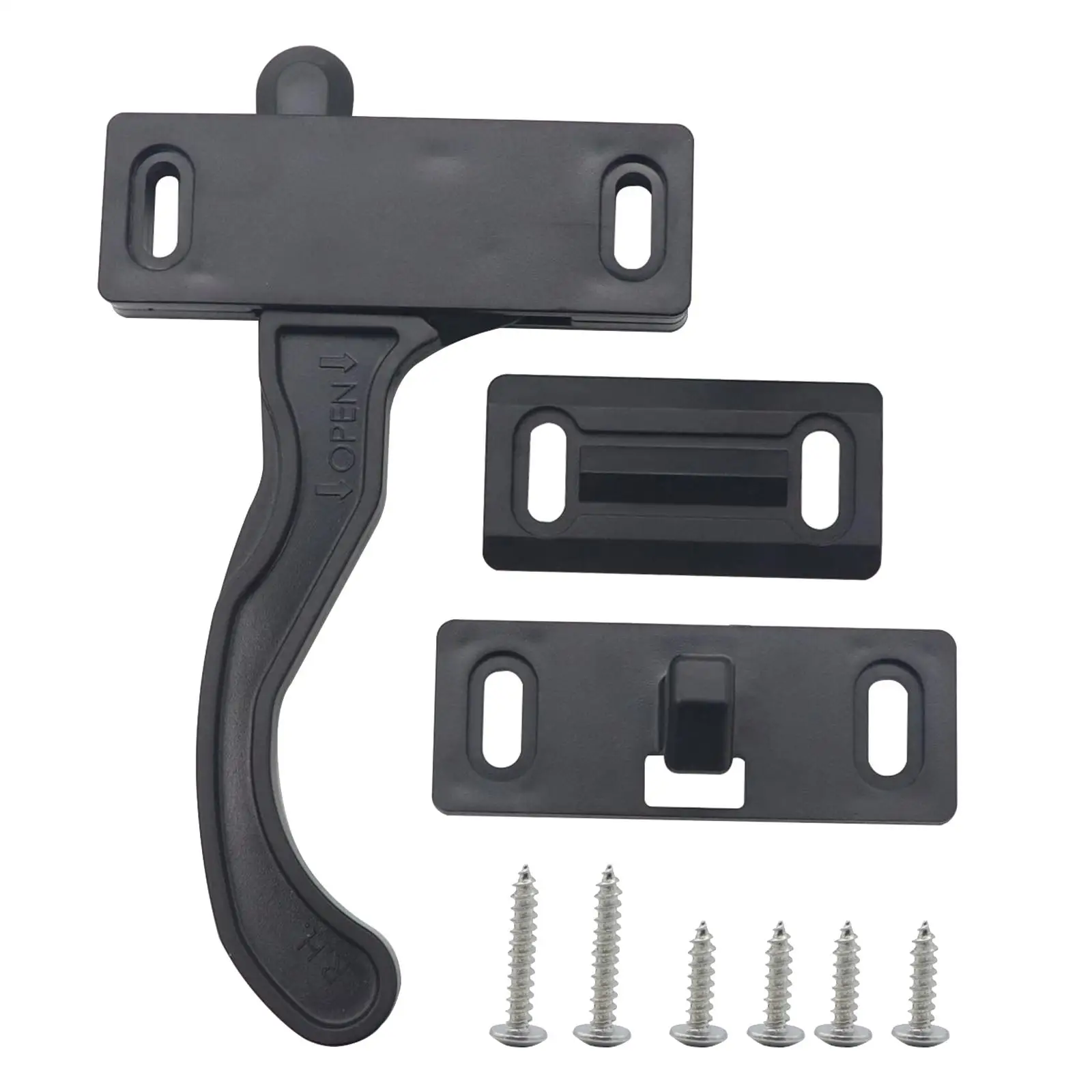 

Ручка-защелка для москитной двери с винтами, универсальные запасные части и аксессуары для прицепов и кемперов, стабильная работа