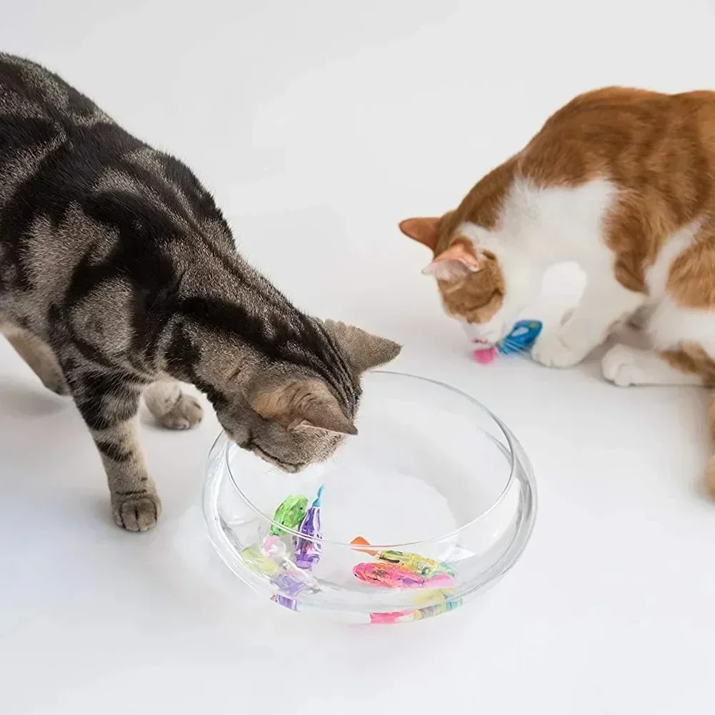 Cat Toy LED Interactive Swimming Robot Fish Toy for Cat Glowing Electric Fish Toy to Stimulate Pet's Hunter Instincts Pet Toys image 6