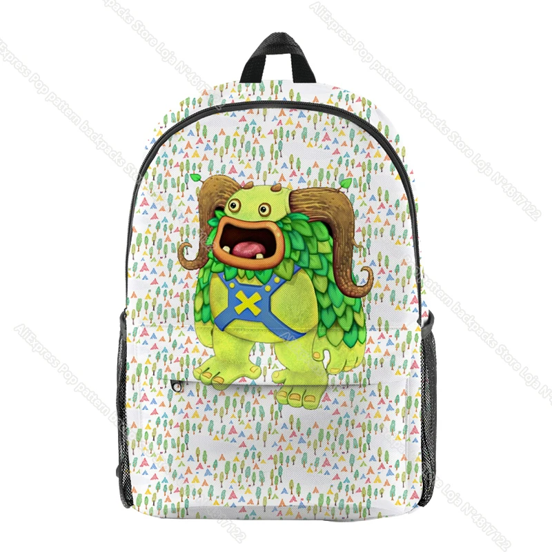 Cartoon My Singing Monsters Backpack Horror Game Anime Boys Girls Kids School Laptop Bookbag Student Daypack Travel Bags