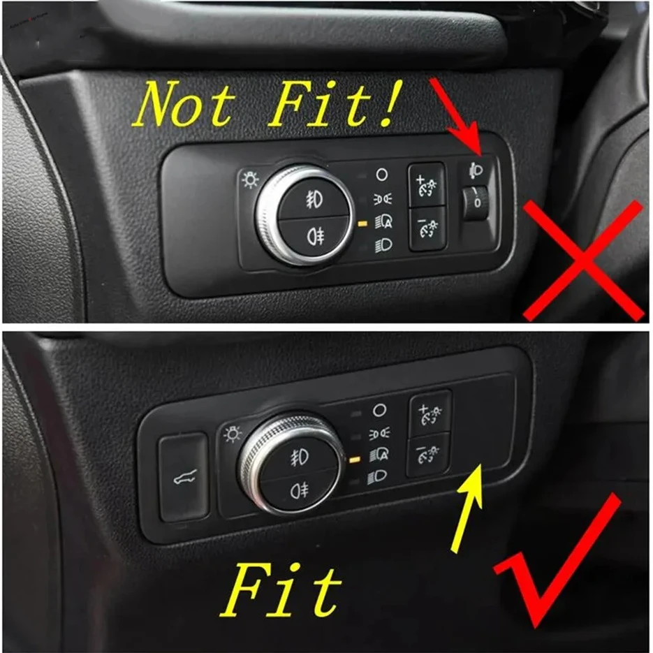 Car Headlight Switch Button Panel Cover Trim For Ford Mustang 2024 Maverick 2022 Mach E 2021 Escape Kuga 2020 - 2024 Accessories