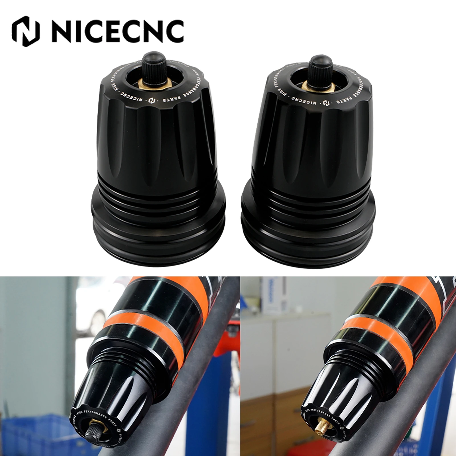 Nitrogen Suspension Reservoir End Caps For ATV UTV Polaris Honda Yamaha Can AM Maverick X-3 Kawasaki Suzuki KTM Arctic Cat