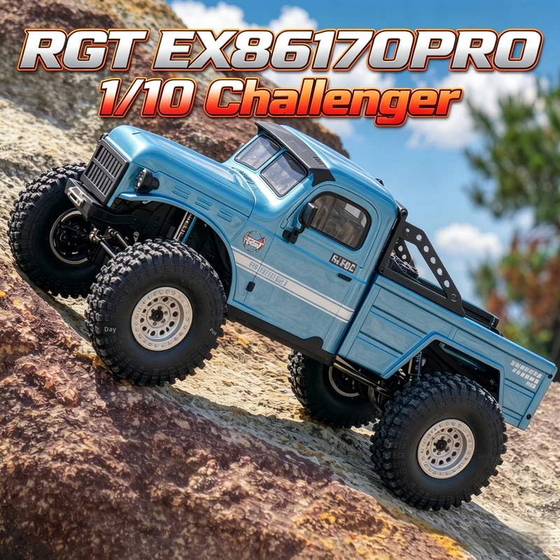 Hot RGT Ex86170pro 1/10 Challenger Remote Control Brushless FOC Simulation RC 4WD Climbing Off-Road Vehicle High-Low Speed Model